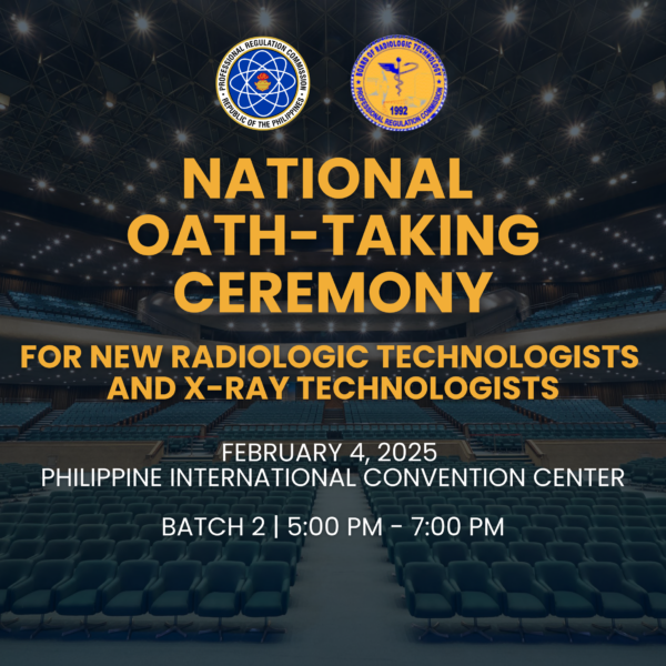 National Oath-Taking Ceremony for Radiologic Technologists and X-Ray Technologists (Batch 2)